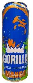 Напиток энергетический GORILLA Манго, кокос, 450 мл