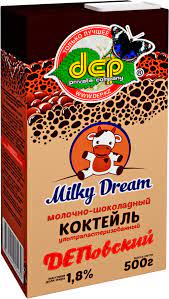 Коктейль молочный DEP Шоколадный 1,8%, без змж, 500 г