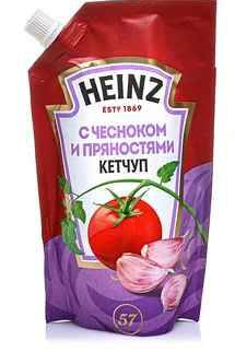 Кетчуп HEINZ с чесноком и пряностями, 320 г