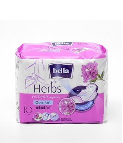 Прокладки BELLA Herbs Comfort c экстрактом вербены, 10 шт