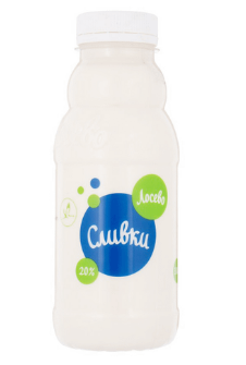 42800 Сливки ЛОСЕВО из коровьего молока 20%, без змж, 330 мл