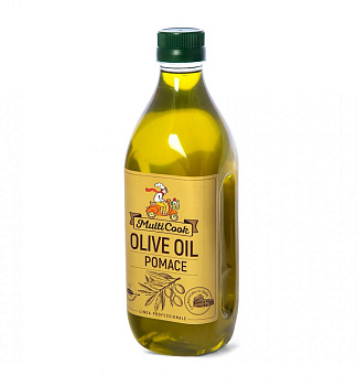 Масло оливковое POMACE MULTICOOK рафинированное с добавлением не рафинированного, 1л