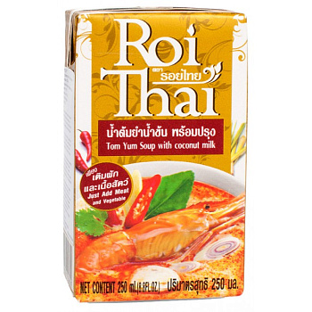 Суп ROI THAI Том Ям с кокосовым молоком, 250 мл