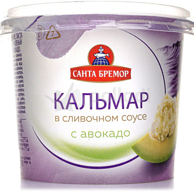 39101 Кальмар рубленый САНТА БРЕМОР с авокадо, в сливочном соусе, 150г