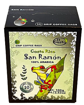 32017 Кофе молотый EL GUSTO Dark San Ramon в пакетах, 100% арабика средняя обжарка, 100 г