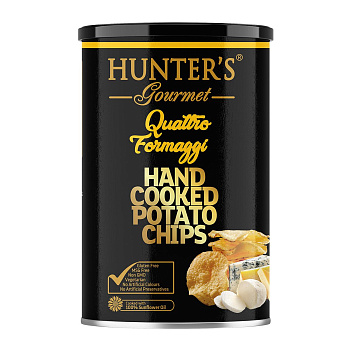 34447 Картофельные чипсы HUNTERS Gourmet Четыре Сыра, 150 г