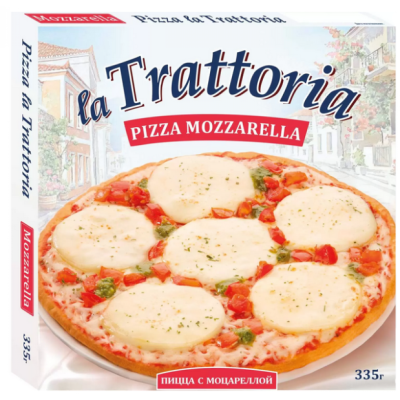44558 Пицца La TRATTORIA Моцарелла, 335 г
