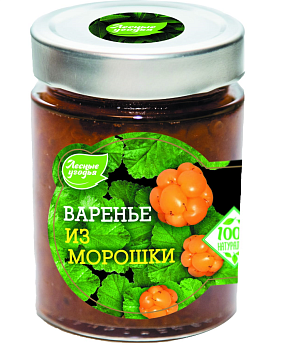 728 Варенье ЛЕСНЫЕ УГОДЬЯ из морошки, 275 г