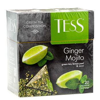 Чай зеленый TESS Джинджер Мохито, 20 пак