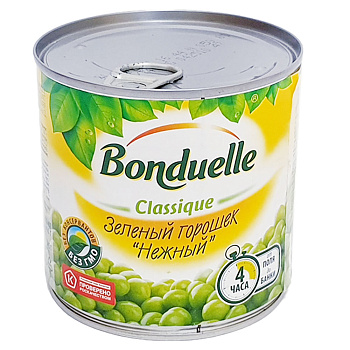 Горошек зеленый BONDUELLE Classique Нежный, 300 г