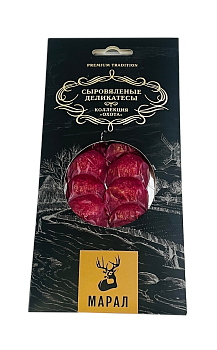 40782 Колбаса сыровяленая ОХОТА из марала, нарезка, 75 г