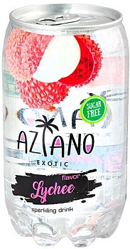 Напиток AZIANO Личи без сахара газ пл/б, 350 мл