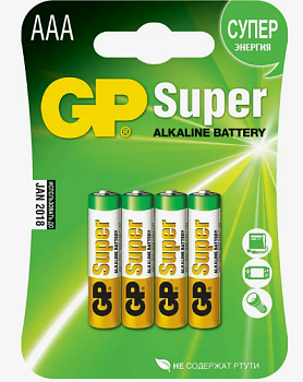 батарейки ААА 4 шт