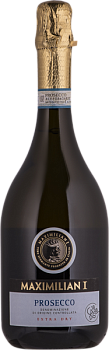 Вино игристое MAXIMILIAN I Prosecco DOC Brut белое брют 11.5%, 0.75 л