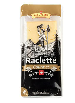 46586 Сыр полутвердый Le SUPERBE Raclette нарезка 45%, без змж, 160 г