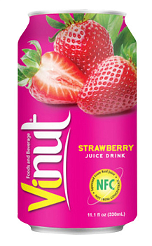 31588 Напиток сокосодержащий VINUT Клубника жб, 330 мл