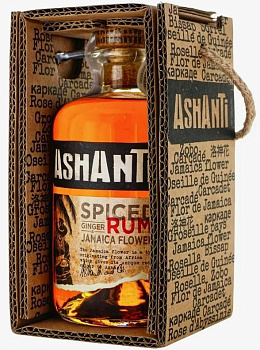 36852 Напиток спиртной ASHANTI Spiced Rum на основе рома 38% в п к, 0,7 л.