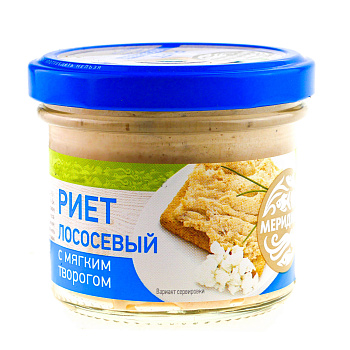 1063 Риет лососевый МЕРИДИАН  с мягким творогом  100 г