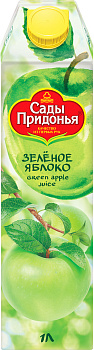 Сок Сады Придонья 1л Яблочный из зеленых яблок восстановленный
