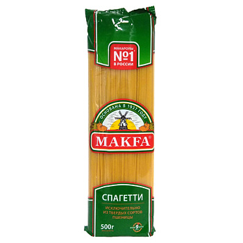 Макароны MAKFA Спагетти, вермишель длинная, 400 г