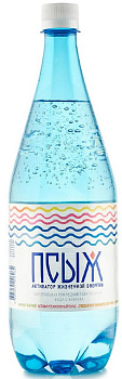 10719 Вода минеральная Псыж 1л газ леч стол пл б