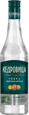 Водка Кедровица Кедровая мягкая 0,5л 38%