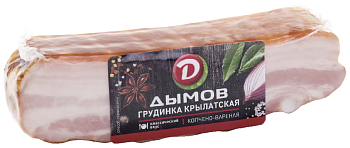 44036 Грудинка копчено-вареная ДЫМОВ Крылатская, 290 г