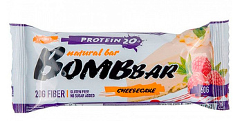 Батончик протеиновый BOMBBAR Малиновый чизкейк, 60 г