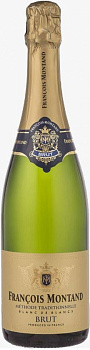 39905 Вино игристое FRANCOIS MONTAND Brut Blanc de Blancs белое брют 11,5%, 0.75 л