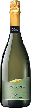 Вино игристое Pirovano COLLE BACCO Pinot Grigio Brut белое брют 11%, 0.75 л