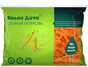 38117 Морковь резаная Белая дача 0,2кг