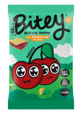 33013 Вафли TAKE A BITEY Вишня-свекла, с 3 лет, 35 г