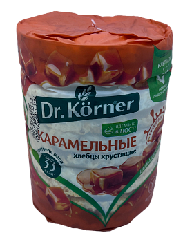 Хлебцы кукурузно-рисовые DR KORNER Карамельные, 90 г