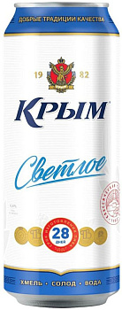 42586 Пиво светлое КРЫМ алк 4.4% ж б, 0.45 л