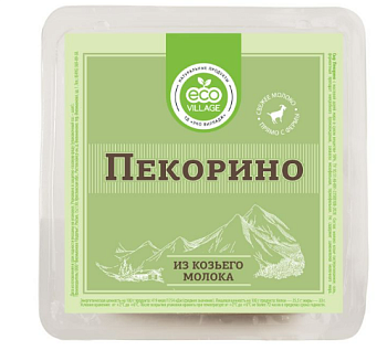 47169 Сыр из козьего молока ECO VILLAG Пекорино 45%, без змж, 150 г