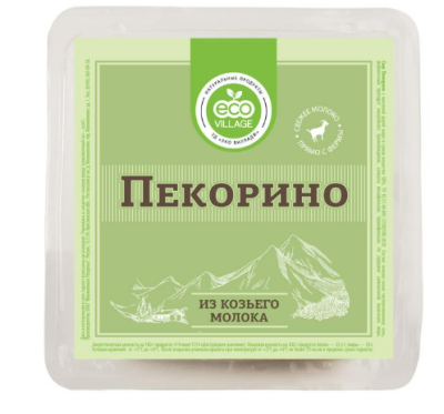 47169 Сыр из козьего молока ECO VILLAG Пекорино 45%, без змж, 150 г