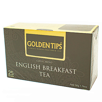 Чай черный GOLDEN TIPS Английский завтрак,  25 пак