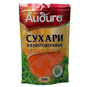 Сухари панировочные Айдиго оранж 180 гр, шт