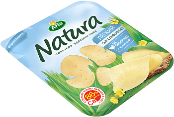 Сыр полутвердый NATURA Сливочный Легкий 30%, нарезка, без змж, 150 г