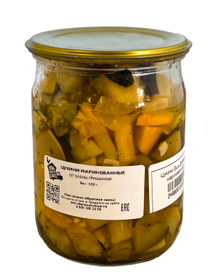 30364 цукини ЕШЬ ДЕРЕВЕНСКОЕ маринованные, 0,5л