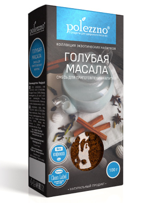 10288 Смесь для приготовления напитка POLEZZNO Голубая масала 100 г