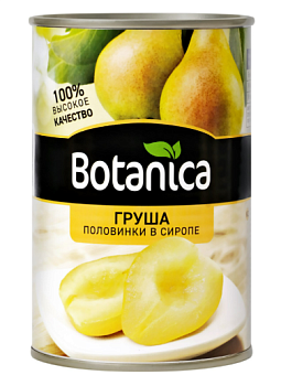 43934 Груша BOTANICA половинки в сиропе, 425 мл