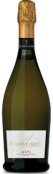 44119 Вино игристое SANDILIANO Asti DOCG Dolce белое сладкое 7% 0,75 л