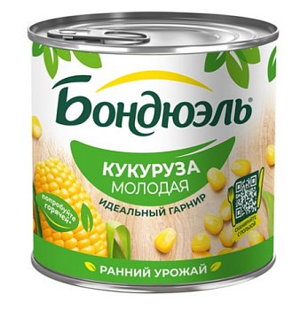 18107 Кукуруза BONDUELLE молодая, 340 г