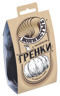 Гренки Волнистые с чесноком 75г