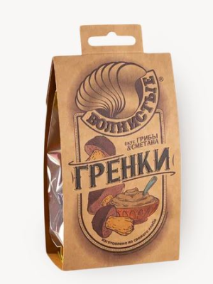 35767 Гренки  ВОЛНИСТЫЕ с Грибами и сметаной 75г