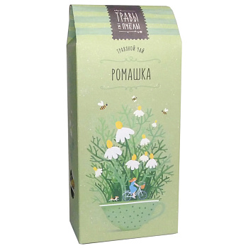 21038 Моночай травяной ТРАВЫ И ПЧЁЛЫ ромашка, 40г