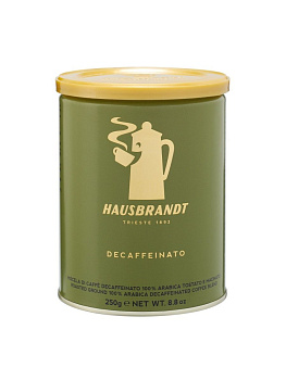 Кофе молотый Hausbrandt Decaffeinated без кофеина 250г жб Карибиан
