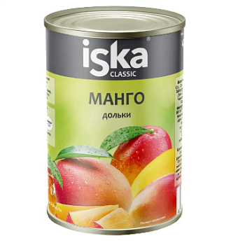 43358 Манго ISKA дольки в сиропе, 425 мл