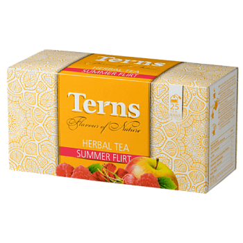 Чай травяной TERNS Summer Flirt каркадэ, шиповник, яблоко, малина, 25 пак